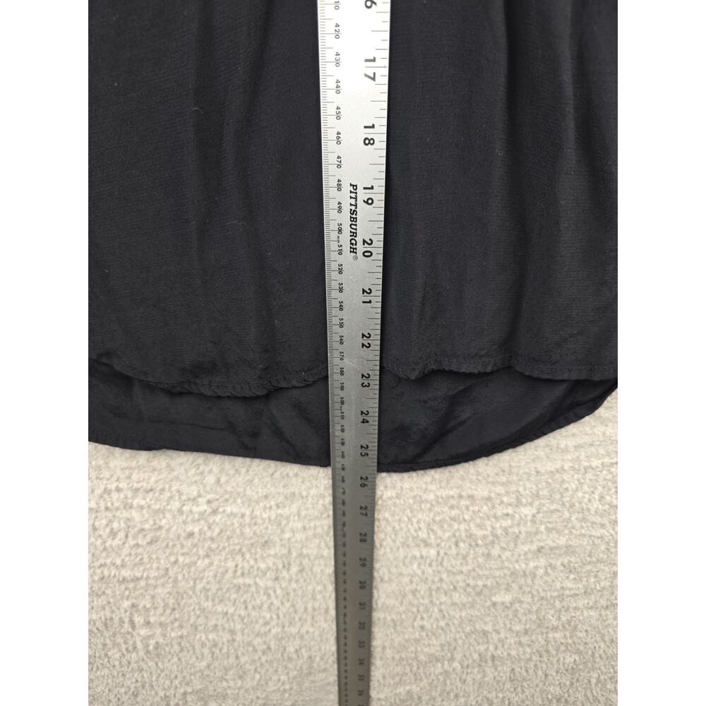 Gap Women's Black Sleeveless V-Neck Pleated Blouse Size XS - Picture 7 of 7